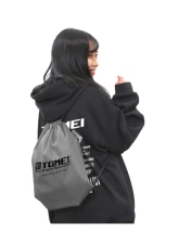 Tomei Gray Drawstring Bag TH201G-0000A - Durable Fabric, Lightweight, Versatile Design                                     - TH201G-0000A - Image 3