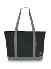 Tomei Black Zip Tote Bag TH701A-0000A - Durable Material, Stylish Design, Versatile Size                                     - TH701A-0000A - Image 6