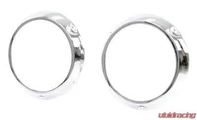 AMD Chrome LH/RH Pair Headlight Bezels - 145-4666-C