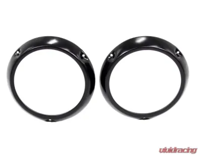 AMD Headlight Bezels - Primer - LH/RH Pair Ford Bronco 1966-1970 - 145-4666-P