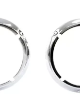 AMD Chrome LH/RH Pair Headlight Bezels Ford Bronco 1971-1977                                     - 145-4671-C - Image 3