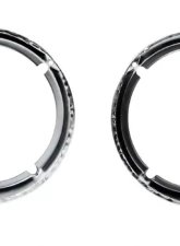 AMD Chrome LH/RH Pair Headlight Bezels Ford Bronco 1971-1977                                     - 145-4671-C - Image 3