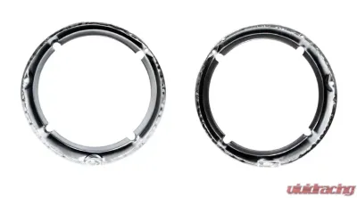 AMD Chrome LH/RH Pair Headlight Bezels Ford Bronco 1971-1977 - 145-4671-C