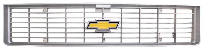 AMD Premium Argent Gray Grille OE Style with Foil Bowtie Emblem Chevrolet C/K | Blazer | Suburban 1973-1974 - 150-4073-1