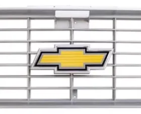 AMD Premium Argent Gray Grille OE Style with Foil Bowtie Emblem Chevrolet C/K | Blazer | Suburban 1973-1974