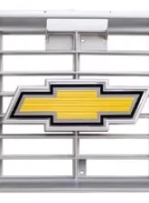 AMD Premium Argent Gray Grille OE Style with Foil Bowtie Emblem Chevrolet C/K | Blazer | Suburban 1973-1974                                     - 150-4073-1 - Image 2