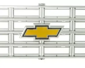 AMD Argent Gray Premium Grille OE Style with Foil Bowtie Emblem Chevrolet C/K | Blazer | Suburban 1975-1976