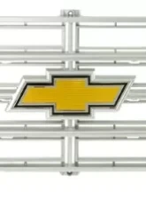 AMD Argent Gray Premium Grille OE Style with Foil Bowtie Emblem Chevrolet C/K | Blazer | Suburban 1975-1976                                     - 150-4075-2 - Image 2