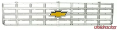AMD Argent Gray Premium Grille OE Style with Foil Bowtie Emblem Chevrolet C/K | Blazer | Suburban 1975-1976 - 150-4075-2