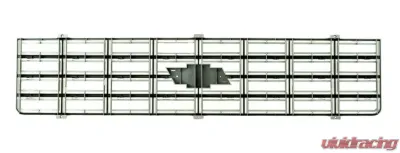 AMD Argent Gray Premium Grille OE Style with Foil Bowtie Emblem Chevrolet C/K | Blazer | Suburban 1975-1976 - 150-4075-2