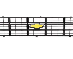AMD Black Premium Grille OE Style with Foil Bowtie Emblem Chevrolet C/K | Blazer | Suburban 1977-1979