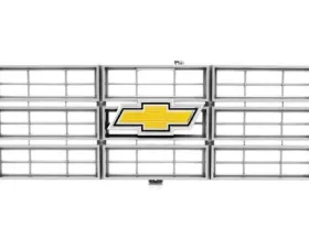 AMD Argent Gray Premium Grille OE Style with Foil Bowtie Emblem Chevrolet C/K | Blazer | Suburban 1977-1979