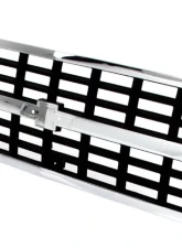 AMD Chrome/Dark Gray Dual Headlights Premium Grille OE Style with Emblem Mount Chevrolet Blazer | C/K 30 | Suburban 1989-1991                                     - 150-4389-4 - Image 2