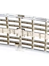 AMD Chrome/Dark Gray Dual Headlights Premium Grille OE Style with Emblem Mount Chevrolet Blazer | C/K 30 | Suburban 1989-1991                                     - 150-4389-4 - Image 3