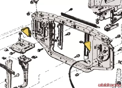 AMD LH Grille Support Ford Galaxie 1964 - 151-8964-L