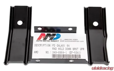 AMD Small Block Upper Radiator Hold Down Bracket Ford Galaxie 1964 - 349-8964-1