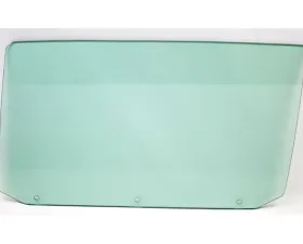 AMD LH Green Tint Door Glass with 3 Holes Buick Skylark | Chevrolet Chevelle | Pontiac GTO 1965