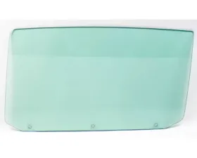 AMD LH Green Tint Door Glass with 3 Holes Buick Skylark | Chevrolet Chevelle | Pontiac GTO 1965