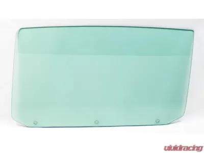 AMD LH Green Tint Door Glass with 3 Holes Buick Skylark | Chevrolet Chevelle | Pontiac GTO 1965 - 550-3464-3TVL
