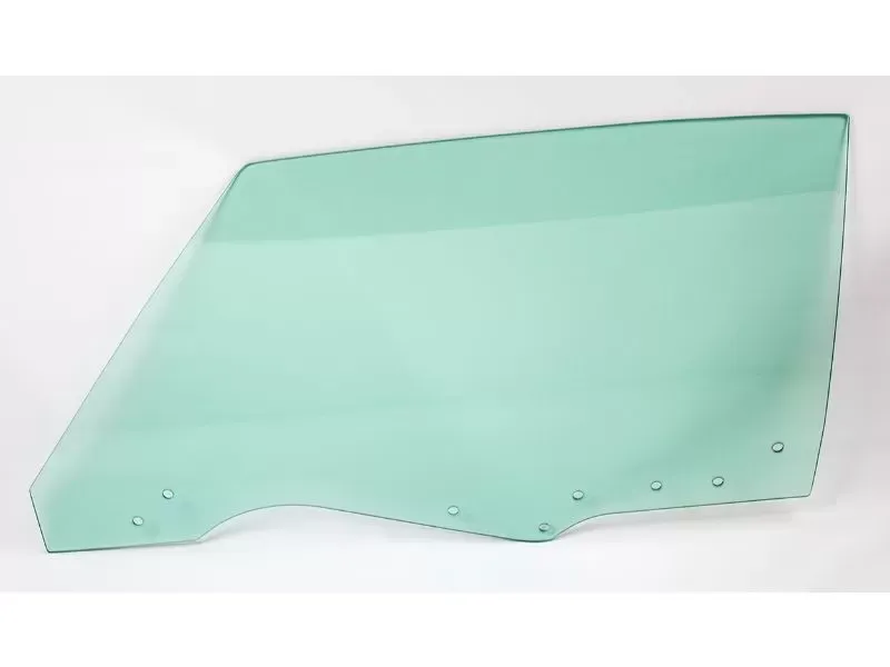 AMD LH Green Tint Door Glass with 8 Holes Buick Skylark | Chevrolet Chevelle | Pontiac GTO 1970-1972 - 550-3470-8TL