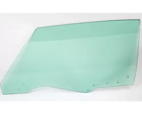 AMD LH Green Tint Door Glass with 8 Holes Buick Skylark | Chevrolet Chevelle | Pontiac GTO 1970-1972