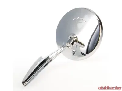 AMD Round with Ribbed Base and Bowtie Outside Door Mirror Chevrolet Camaro | Chevelle | Nova 1963-72 - 570-3567-B