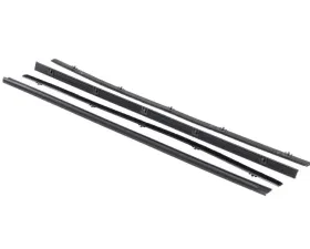 AMD Inner and Outer Front Door Beltline Window Felts with Black Bead Chevrolet Blazer | Suburban | GMC Jimmy 1967-1972