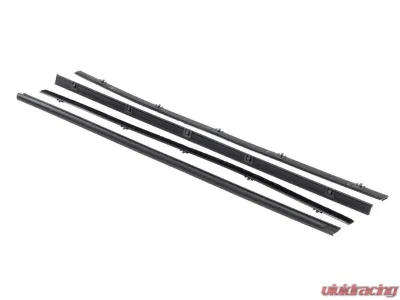 AMD Inner and Outer Front Door Beltline Window Felts with Black Bead Chevrolet Blazer | Suburban | GMC Jimmy 1967-1972 - 582-4067-1S