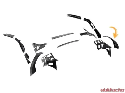 AMD RH Wheelhouse to Rear Window Frame B-Pillar Vertical Post Plymouth Barracuda 1970-1974 - 610-1570-4R