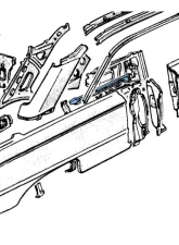 AMD Front Bed Cross Sill Ford F1 1951-1952                                     - 716-4551-1 - Image 3