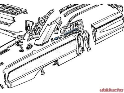 AMD Front Bed Cross Sill Ford F1 1951-1952 - 716-4551-1