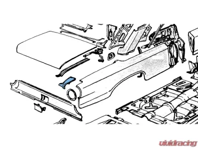 AMD RH Quarter Panel Extension Ford Galaxie 1963 - 785-8963-R