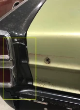 AMD LH Quarter to Taillight Panel Filler Panel Ford Fairlane 1966-1967                                     - 920-8466-L - Image 2