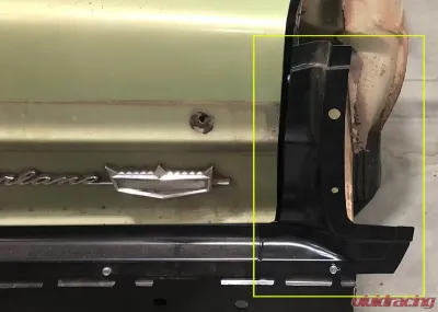 AMD RH Quarter to Taillight Panel Filler Panel Ford Fairlane 1966-1967 - 920-8466-R