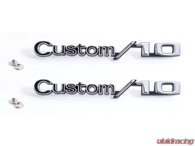 AMD LH/RH Pair Custom 10 Front Fender Emblems Chevrolet Blazer | Suburban | C/K 1969-1972 - 999-4069-21
