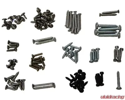 AMD Interior Trim Screw Set Plymouth Barracuda Coupe w/ Fold Down Seat 1968-1969 - A-271024