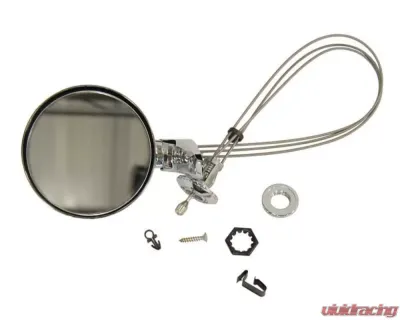 AMD LH Chrome Remote Mirror w/ Hardware Dodge | Plymouth 1967-1974 - F-508R