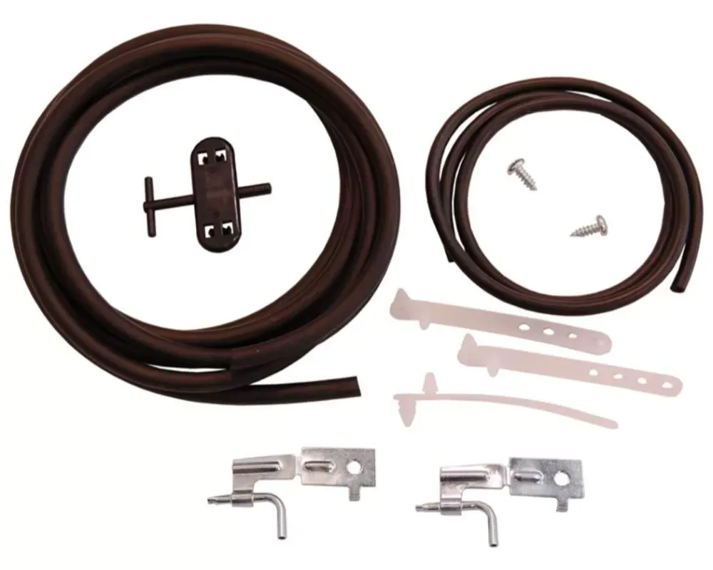 AMD Windshield Washer Hose Kit Dodge | Plymouth E-Body w/ Electric Pump & Steel Hood 1970-1974 - F-WWK5