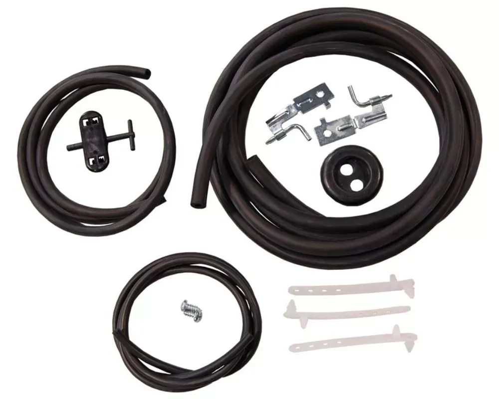 AMD Windshield Washer Hose Kit Dodge | Plymouth E-Body w/ Manual Pump & Steel Hood 1970-1974 - F-WWK6