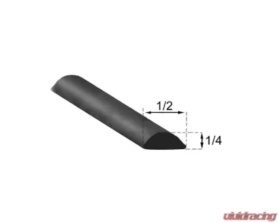 AMD Black Windshield Gasket Lockstrip Chevrolet | GMC 1975-1991 - G-WLS466