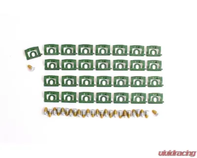 AMD Back Glass Molding Clips & Screw Set Plymouth Barracuda Fastback 1968-1969 - H-C-8022