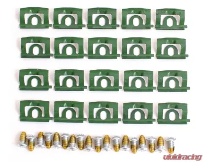 AMD Back Glass Molding Clips & Screw Set Plymouth Barracuda Notchback 1968-1969 - H-C-8024