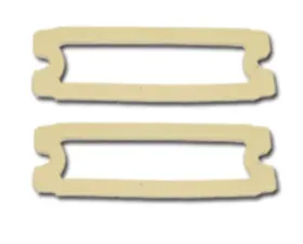 AMD LH & RH Parking Lamp Lens Gaskets - Pair Chevrolet Chevy II | El Camino | Malibu 1965-1967