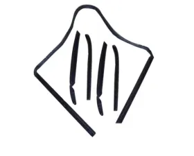 AMD Convertible Top Weatherstrips - 5pcs Buick | Chevrolet | Oldsmobile | Pontiac GM A-Body 1964-1965