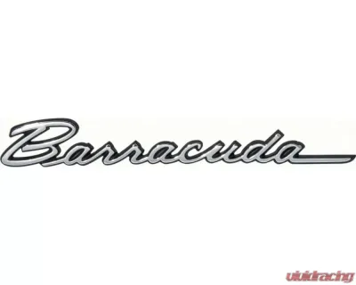AMD Barracuda Fender Emblem w/ Black Trim Plymouth Barracuda 1968-1970 - K-2786559