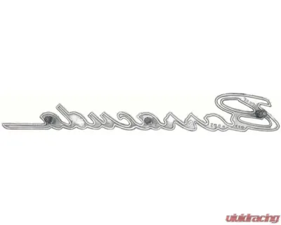 AMD Barracuda Fender Emblem w/ Black Trim Plymouth Barracuda 1968-1970 - K-2786559