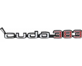 AMD Cuda 383 Hood Emblem - Sold Each Plymouth Barracuda 1970-1971