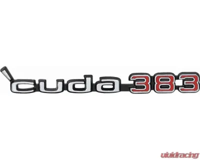AMD Cuda 383 Hood Emblem - Sold Each Plymouth Barracuda 1970-1971 - K-2998796