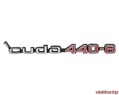 AMD Cuda 440-6 Hood Emblem (Rallye Hood) Sold Each Plymouth Barracuda 1970-1971 - K-2998798