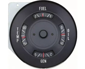 AMD Instrument Gauge Cluster - 4 Gauge Pontiac Firebird 1968